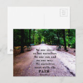 Buddha Path Quote Briefkaart (Voorkant / Achterkant)