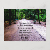 Buddha Path Quote Briefkaart (Voorkant)