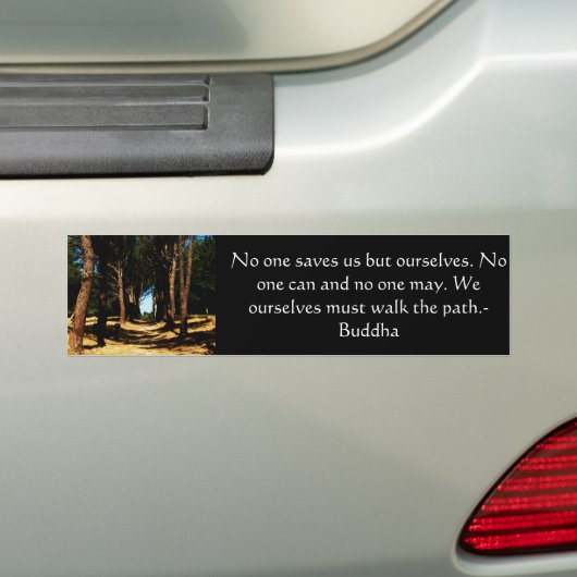 Buddha PATH Quote Bumpersticker (Op auto)