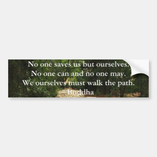 Buddha Path Quote Bumpersticker