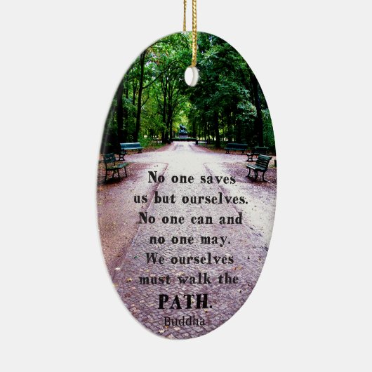 Buddha Path Quote Keramisch Ornament (Rechts)