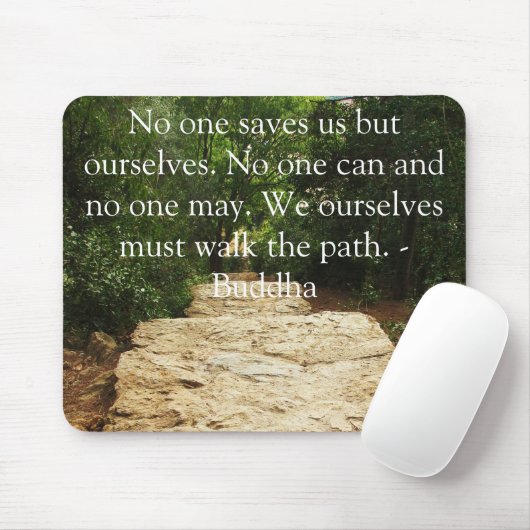Buddha Path Quote Muismat (Met muis)