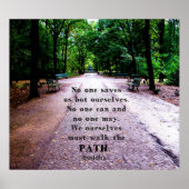 Buddha Path Quote Poster (Voorkant)