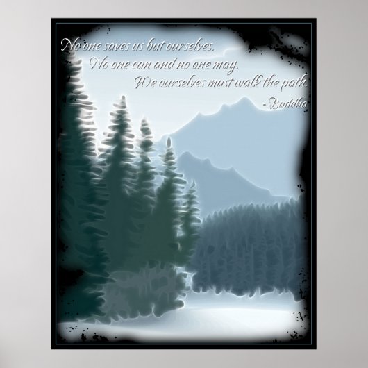 Buddha Path Quote Poster (Voorkant)