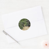 Buddha Path Quote Ronde Sticker (Envelop)