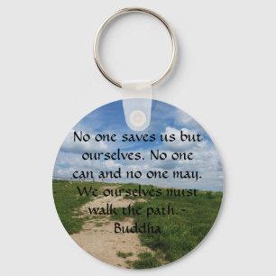 Buddha Path Quote Sleutelhanger