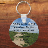 Buddha Path Quote Sleutelhanger (Voorkant)