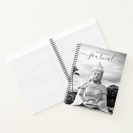 Buddha Personalized Mindfulness Meditation Journal Notitieboek (Binnen)