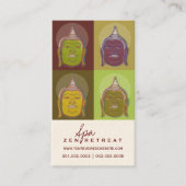 Buddha Pop Art Modern Zen Spa Retreat Profielkaart Visitekaartje (Voorkant)