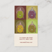 Buddha Pop Art Modern Zen Spa Retreat Profielkaart Visitekaartje (Achterkant)