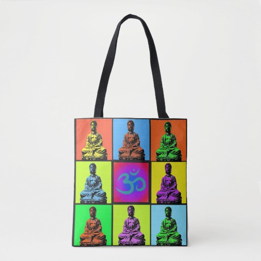 Buddha Pop Art Tote Bag (Voorkant)