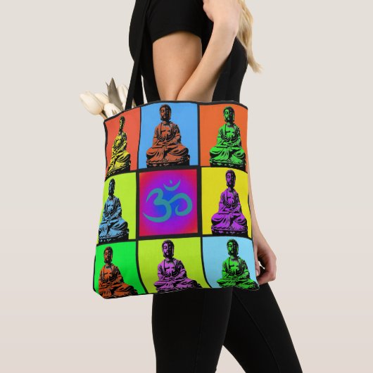 Buddha Pop Art Tote Bag (Dichtbij)