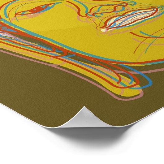 Buddha Pop Art Zen Retro Modern Custom Poster (Hoek)