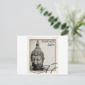 Buddha Postage Stamp Design Briefkaart (Staand voorkant)
