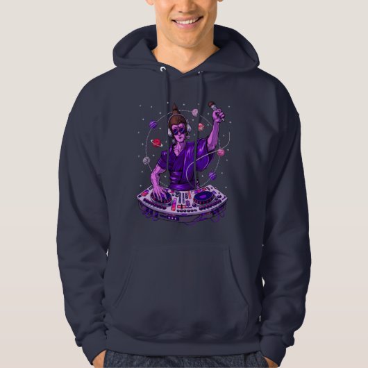 Buddha Psychedelic Music DJ Hoodie (Voorkant)
