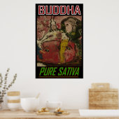 BUDDHA PURE SATIVA POSTER (Keuken)