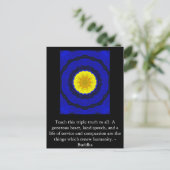 Buddha QUOTATION - Leer deze driedubbele waarheid  Briefkaart (Staand voorkant)