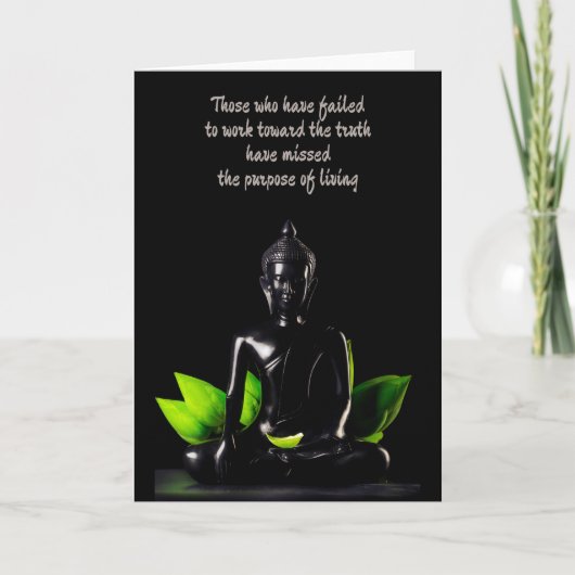 Buddha Quote 1 aanpasbaar wenskaart Kaart (Voorkant)
