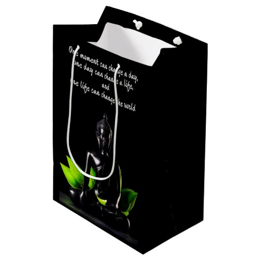 Buddha Quote 2-cadeautas Medium Cadeauzakje (Voorkant Gekanteld)