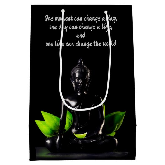 Buddha Quote 2-cadeautas Medium Cadeauzakje (Achterkant)