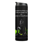 Buddha Quote 2 thermische tumbler Thermosbeker (Geroteerd rechts)