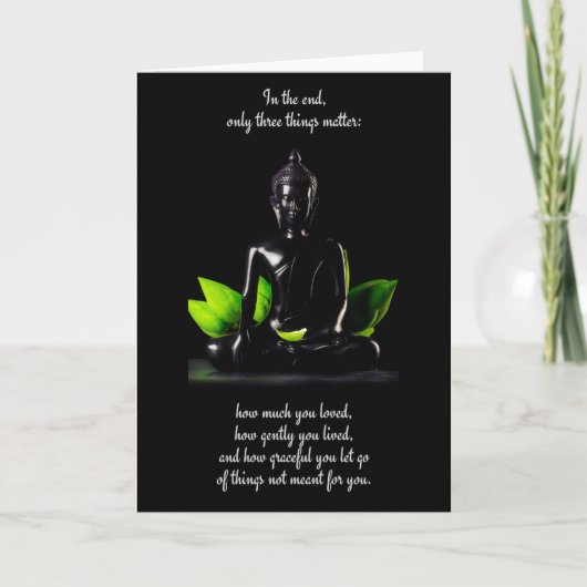 Buddha Quote 3 aanpasbaar wenskaart Kaart (Voorkant)