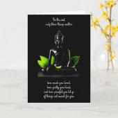 Buddha Quote 3 aanpasbaar wenskaart Kaart (Gele Bloem)