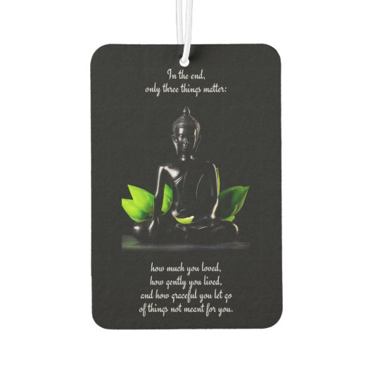 Buddha Quote 3 luchtverfrisser (Achterkant)