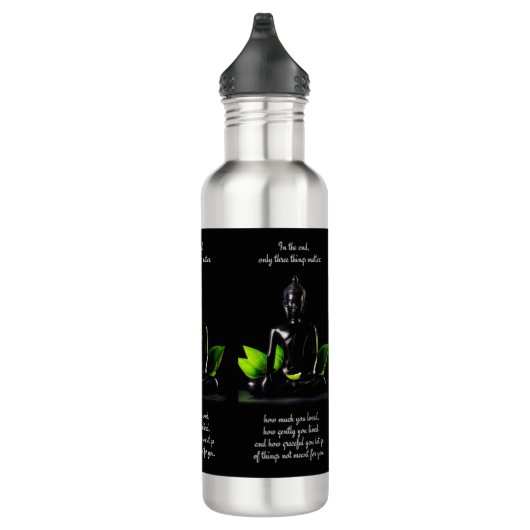 Buddha Quote 3 waterflessen Waterfles (Rechts)