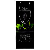 Buddha Quote 3 wijnzak Wijn Cadeautas (Achterkant)