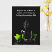 Buddha Quote 4 aanpasbaar wenskaart Kaart (Gele Bloem)
