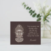 Buddha Quote aangepaste tekst briefkaart (Staand voorkant)