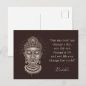 Buddha Quote aangepaste tekst briefkaart (Voorkant / Achterkant)