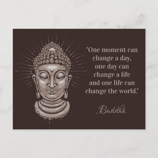 Buddha Quote aangepaste tekst briefkaart (Voorkant)