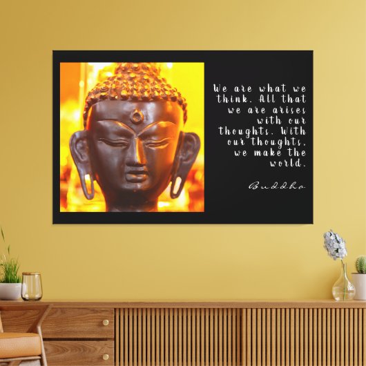 Buddha Quote Canvas Afdruk (Insitu (Woonkamer))