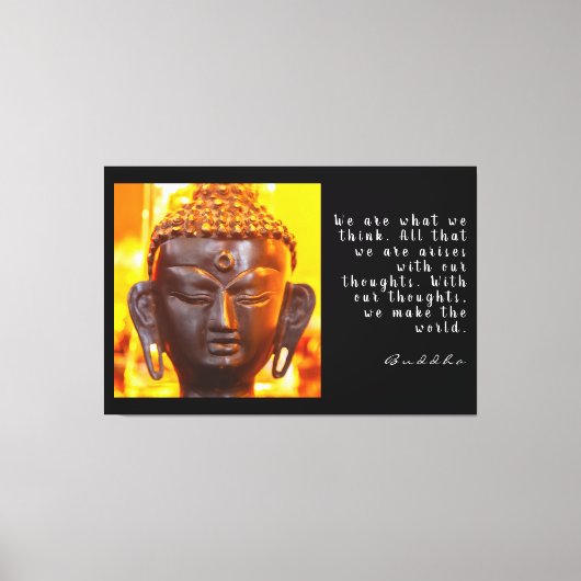 Buddha Quote Canvas Afdruk (Voorkant)
