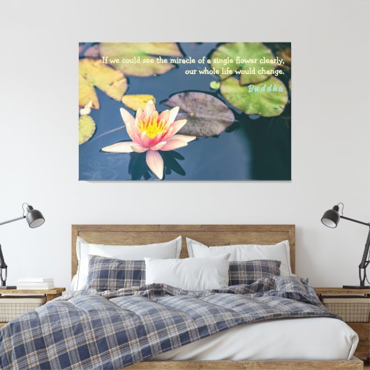 Buddha Quote Canvas Afdruk (Insitu (Slaapkamer))