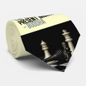 Buddha Quote Chess Game Stropdas (Opgerold)