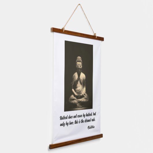 Buddha Quote Hangend Wandkleed (Gebogen)