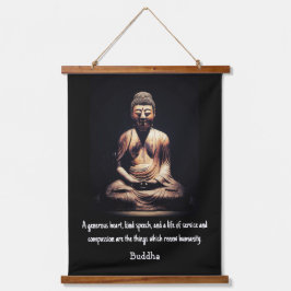Buddha Quote Hangend Wandkleed
