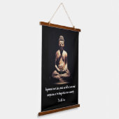 Buddha Quote Hangend Wandkleed (Gebogen)
