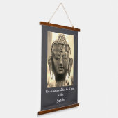 Buddha Quote Hangend Wandkleed (Gebogen)