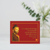 Buddha Quote ~ Heb compassie Briefkaart (Staand voorkant)