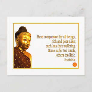 Buddha Quote ~ Heb compassie Briefkaart