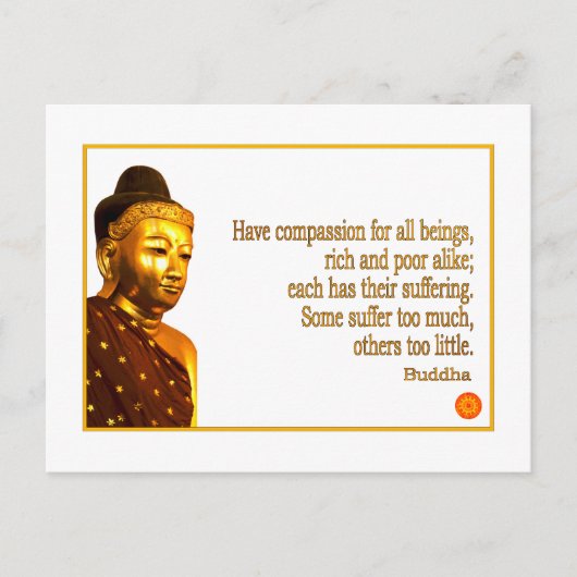 Buddha Quote ~ Heb compassie Briefkaart (Voorkant)