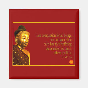 Buddha Quote ~ Heb compassie Magneet