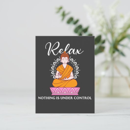 Buddha Quote india hindu shanti Buddhist Relax Briefkaart (Staand voorkant)