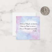 *~ Buddha Quote Inspirerend AP62 Nota Kaart Notitiekaartje (Voorkant / Achterkant in situ)