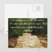 Buddha QUOTE over persoonlijke redding en keuzes Briefkaart (Voorkant / Achterkant)