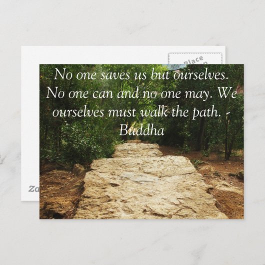 Buddha QUOTE over persoonlijke redding en keuzes Briefkaart (Voorkant / Achterkant)